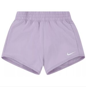 NWT Nike Little Girls Dri Fit One Woven Shorts Purple Size 6